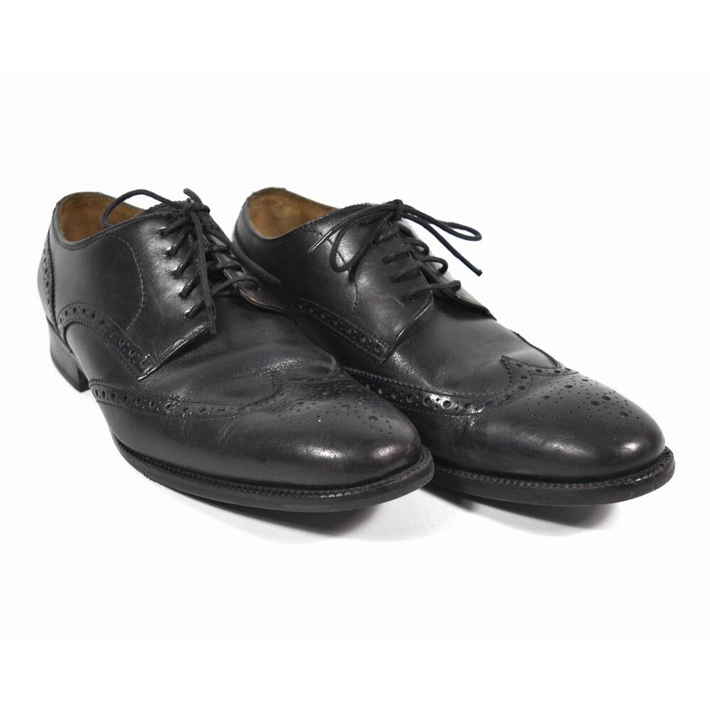 Cole Haan Black Wingtip Brogue Dress Shoes C22270 Size 8.5 M
